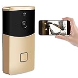 【Vision Visión nocturna y protección contra rayos】: este timbre inteligente con 6 luces puede garantizar una visión clara por la noche, batería de litio incorporada de 3400mAH, consumo de energía ultra bajo, carga y energía disponibles, y viene con la función de protección contra rayos, porque El timbre se coloca afuera de la puerta, es inevitable que sea dañado por el mal tiempo, por lo que este producto fue introducido especialmente en el diseño.