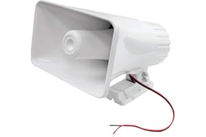 GK SOUND KIT SET PER PYLE PHSP5 1 altoparlante a tromba per interno ed esterno megafono, 65 watt max, impedenza 8 ohm, per locali commerciali, casa, 1 pezzo