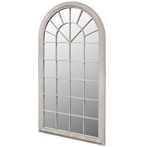 vidaXL Miroir de Jardin Arche rustique 116 x 60 cm Interieur et Exterieur