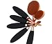 Kfnire 5pcs Oval Toothbrush Shaped Foundation Power Makeup Oval Cream Puff Brushes Set, Rose Gold
