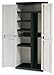 TOOMAX 180 x 77 x 46cm Top Line Large Tall Storage Unit with 2 Door/ 4 Adjustable Shelves/ Tool Divider - Grey/ Black