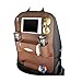 Produktbild KOBWA Auto-Rückenlehnenschutz+ IPad/Tablet Fach, PU-Leder Organizer Rücksitztasche Kick-Matten-Schutz für Telefon / Tissue-Box / Umbrella / Kinder-Spielzeug / Flaschen (Braun)