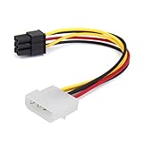 Hohe Qualitaet und ganz neu Gaoominy Kabel (R) 4-Pin Stecker zu 6-Pin Buchse Stromkabel Fuer PCIe PCI Express Adapter weiblich