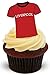 Produktbild LIVERPOOL FUßBALL TRIKOT - 12 essbare hochwertige stehende Waffeln Kuchen Toppers - FOOTBALL SHIRT LIVERPOOL