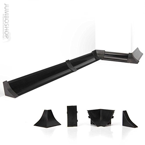 150cm Küchenabschlussleiste Küchenleiste Wandabschlussleiste — 23 x 23mm LB23-619 SCHWARZ — Abschlussleiste DPD Küchen Arbeitsplatten - 5