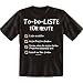 Produktbild Lustiges Fun-T-Shirt: To-Do-Liste für heute ...DIE GESCHENKIDEE!! Farbe: schwarz, Grösse: XL