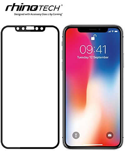 Rhino Tech CP-ATG-iPhone-X-BK Tempered Glass for Apple iPhone X (Clear)