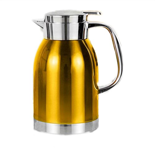 Kaffee-Topf-Teekanne-Isolierungstopf (roter Gold-blauer Edelstahl) 2l Kaffee-Topf-Teekanne-Isolierungstopf (roter Gold-blauer Edelstahl) 2l Bilder