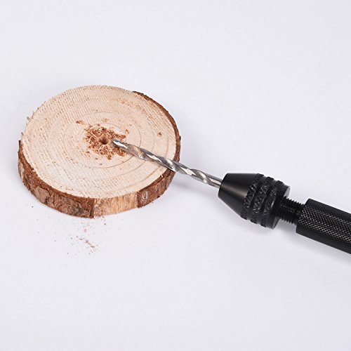 eBoot Handbohrer Spiralbohrersatz für Modell Harz Schmuck Nussbaum Amber Bienenwachs Olive Nut - 7