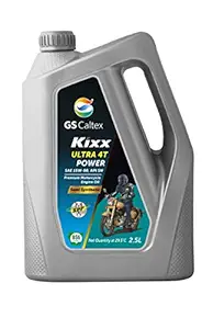 GS Caltex Kixx Ultra 4T Power API SN 15W-50 Semi Synthetic 2.5 L Engine Oil (w/SPF) for All Royal Enfield Bikes