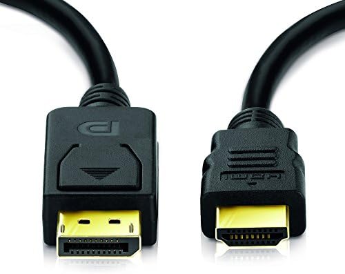 Sentivus DisplayPort to HDMI cable (DisplayPort Plug converted to HDMI Plug) - black - 1.5m - ideal for notebooks, projectors, beamers and HDTVs - gold plated contacts