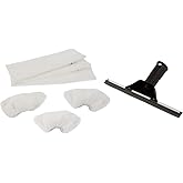 SUPERVAC Karcher SC Serisi i&ccedil;in Cam Silme Aparatı ve Mikrofiber Bez Seti 3'l&uuml;, SC1 SC2 SC3 SC SC5 Modeller ile Uyumlu Cam Sil