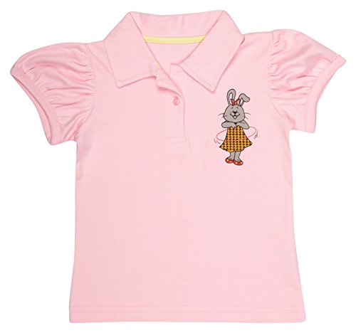 LIL ME Girls Cotton Polo (LM1150-3-4 Years, Pink, 3-4 Years) RS.411 (59.00% Off) - Amazon