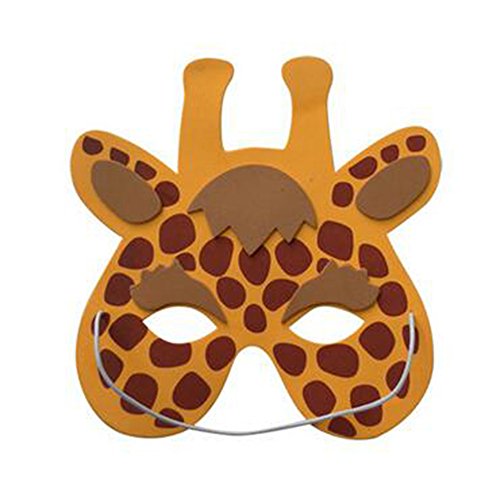 Saflyse 8PCS Kindermasken Tiermasken Gesichtsmasken Partymasken Tiermaskenset für Kinder aus EVA(Stil zufällige) - 3