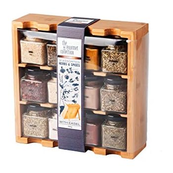 Spicebar Design Gewürzregal, passend für 10 Gewürzdosen, die magnetisch