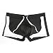 Produktbild Daysing Herren Badehose Schwimmhose Bikinihose Block Swim Short Einfarbig Elastizität Anbinden Boxer-Shorts Kurz Badeshorts