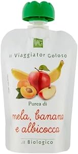 il Viaggiator Goloso Il Biologico Purea Mela Banana e Albicocca 100g