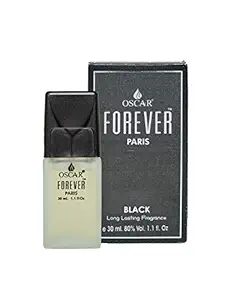 Oscar Forever Paris Black Long Lasting Unisex Perfume, 30 Ml