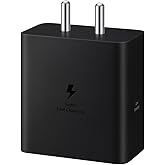 Samsung Original 60W Power Adapter (Black), GaN Fast Charging, USB Power Delivery 3.1, Universal Compatibility (Without Cable
