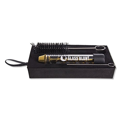 Glass Blunt Classic Gold – 1x Quarzrohr, 2 x Gummikappen, 1 x Reinigungsbürste von Glass Blunt - 7