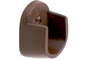 SMARTGROUPSTORE HERRAJES FAB.NACIONAL - SOPORTE TUBO STOR OVALADO PLÁSTICO MARRON