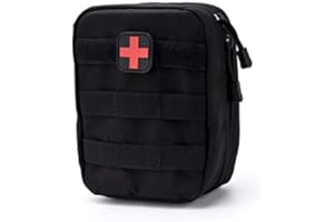 VGEBY Trousse Molle de Premiers Secours Sac Médical d'Urgence de Survie Sac à Dos Tactique pour Voyages Camping Voiture Cyclisme Maison ( Couleur : Noir )