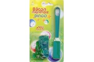 LOTOQUINE - ramasse + 100 pions magnétiques de loto vert