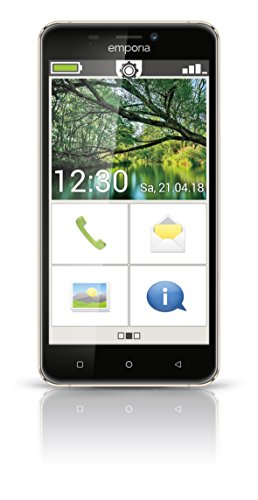 Emporia SMART.2 12,7 cm (5 Zoll) Smartphone (8MP Kamera, 16GB Speicher) Blueberry/Chrom
