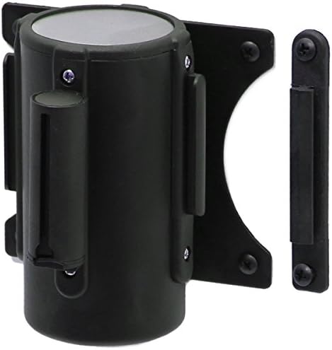 2m Wall Mounted Security Crowd Control Barrier Door Warning Sign Ribbon Include Mounted Bracket Fixings