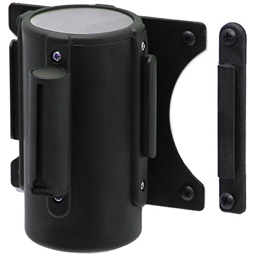 2m Wall Mounted Security Crowd Control Barrier Door Warning Sign Ribbon Include Mounted Bracket Fixings