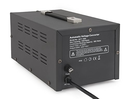 Bronson++ AVT 1500 - Transformador de 110/120 Voltios Convertidor de Voltaje EE.UU. - 1500 Vatios - Núcleo Toroidal Elevador/Reductor - Bronson 110V 120V 1500W