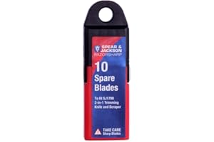 Spear & Jackson SJ1790BP10 Spare Replacement Pack of 10 Blades for ref. SJ1790 2-in-1 Trimming Knife and Scraper (Set of 10 Individual Blades)