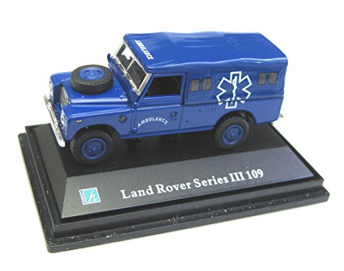 Preisvergleich Produktbild Land Rover Series III 109 blau Ambulance Cararama 1:72