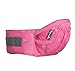 Wawoo®Infant Toddler Baby Safety Carrier Hipseat Hip Seat Belt Padded Safe Buckle Waist Stool Walkers Front Carrier Max Load 15Kg Hot Pink