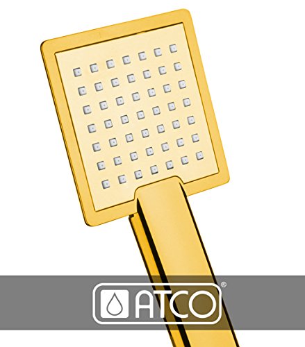 ATCO® Handbrause Gold eckig 1-strahlig KS Duschkopf