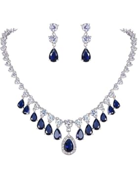 EVER FAITH® elegant CZ Zirkonia edel Retro-Stil Schmuck Set