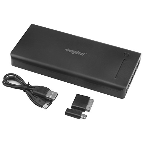 Sunydeal 26800mAh PowerBank 3 USB 1 2 1 2 1A Salida Bater  a Externa Cargador Port  til Banco de la Energ  a con 3 Puertos USB para iPhone  iPad Mini  Samsung  Nexus  BQ  Xiaomi  HTC y m  s Smartphone 5V Tablets GPS Bluetooth Altavoz-Negro