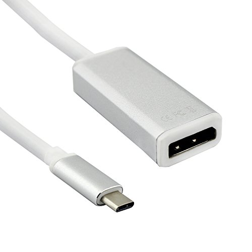 USB 3.1 Typ C Stecker auf Buchse Adapter Displayport DP Stecker Kabel für Macbook Nokia N1 Tablet Phones (Silver) - 2
