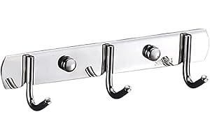 LTLSZRN Appendiabiti da Parete, Ganci Attaccapanni in Acciaio Inox da Muro Moderno Appendiabiti, Ganci Adesivi Bagno Cucina, Ganci per Accappatoio Bagno, Porta Asciugamani Bagno Adesivo, Appendino(3 ganci)