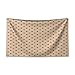 Produktbild ABAKUHAUS Bräunen Wandteppich und Tagesdecke, Klassische Retro Tupfen aus Weiches Mikrofaser Stoff Kein Verblassen Klare Farben Waschbar, 230 x 140 cm, Blasser Kaffee Braun Tan