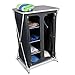 Produktbild Campingschrank Grau Zeltschrank Stoffschrank Faltschrank Camping Organizer Stoff Schrank mit Tischplatte Kleiderschrank Regal Aluminium Schrank Faltbar Aufbewahrung Camping Möbel Outdoor Zubehör