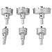Produktbild Vkospy 6pcs 22mm / 30mm / 35mm / 45mm / 50mm / 65mm Hartmetallbohrer Set Lochsäge für Edelstahl-Metall-Legierung Drilling