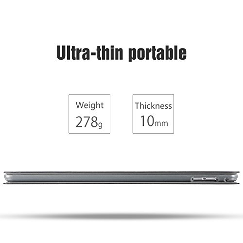 AUAUA iPad Air 2 Hülle, iPad Air 2 Leder Tasche Schutzhülle mit Auto aufwachen / Schlaf Funktion + Clear Schutzfolie (Gift) für Apple iPad Air 2 Zoll Apple Tablet - 9