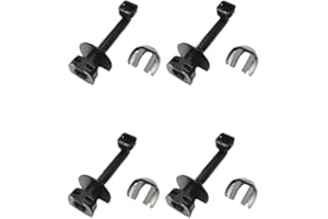 YUETTYY Część zamienna wysokociśnieniowa rura wylotowa do myjki wysokociśnieniowej z zaciskiem do Karcher K2, K3, 4.064-047.0, 40640470, 5.064-110.0, 5064110 akcesoria do podkładek (4 sztuki)