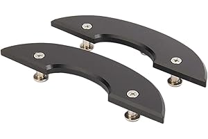 Erpmlyo 2Pcs Skateboard Pointer Deck Guards Protector Universal Board Longboard Board, Black