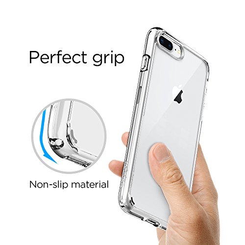 Spigen iPhone 8 7Plus Ultra Hybrid 2  Funda con tecnolog  a de amortiguaci  n de aire y protecci  n h  brida contra ca  das  transparente reviews Spigen iPhone 8 7Plus Ultra Hybrid 2  Funda con tecnolog  a de amortiguaci  n de aire y protecci  n h  brida contra ca  das  transparente
