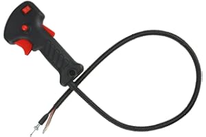 FUBESK Desbrozadora de mango para desbrozadora, interruptor de acelerador, montaje de cable para recortadora, accesorios de cortacésped