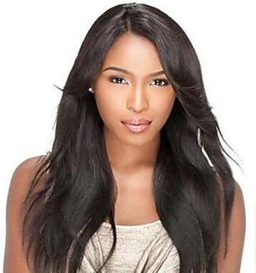 Natural Color Invisible Deep Lace L Part Human Hair Straight 20inches Human Hair Lace Front Wigs