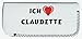 Produktbild Brillenetui mit Ich liebe Claudette (Vorname/Zuname/Spitzname)