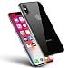 Produktbild omitium iPhone XS Hülle, iPhone X Handyhülle Silikon Hülle iPhone X Schutzhülle Ultra Dünn TPU Bumper case Durchsichtige Anti-Shock Kratzfest Soft Hülle für iPhone X/iPhone XS Case, Jet Schwarz